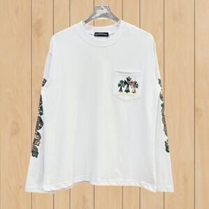 Chrome Hearts Men's Classic White Long Sleeve Shirt